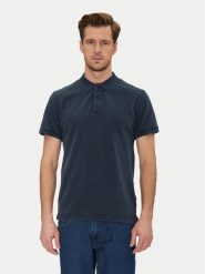 Blend Polo 20717920 Granatowy Regular Fit. Niebieskie koszulki polo męskie Blend, m, bez wzorów, z bawełny, bez kołnierzyka, bez ramiączek. Za 99.99 zł.