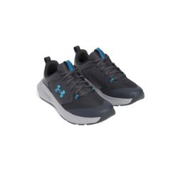 Buty sportowe męskie Under Armour Charged Commit TR4. Szare buty do biegania męskie Under Armour, bez wzorów, bez zapięcia, do biegania. Za 261.99 zł.