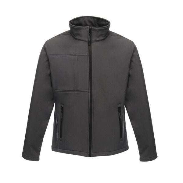 Męska Kurtka Soft Shell Octagon II. Czarne kurtki męskie Regatta, m, bez wzorów, sportowe, bez ramiączek, bez kaptura. Za 187.99 zł.