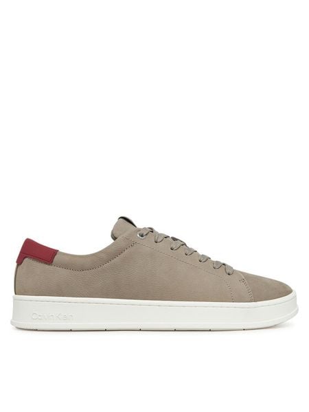 Calvin Klein Sneakersy Low Top Lace Up Nu HM0HM01758 Szary. Szare buty sportowe na co dzień męskie Calvin Klein, m, bez wzorów, ze skóry, bez ramiączek, bez kaptura. Za 329.99 zł.