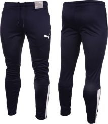 Puma Spodnie męskie Puma teamLIGA Training Pants granatowe 657242 06 2XL. Długie spodnie sportowe męskie Puma, bez wzorów. Za 156.39 zł.