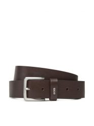 BOSS Pasek Męski 50548370 Brązowy. Brązowe paski męskie Boss, bez wzorów, ze skóry. Za 249.99 zł.