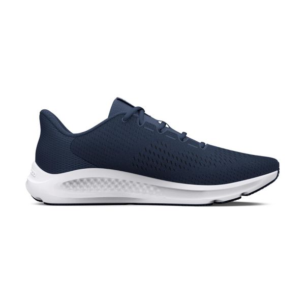 Buty biegowe męskie Under Armour Charged Pursuit 3 BL. Niebieskie buty do biegania męskie Under Armour, bez wzorów, bez zapięcia, do biegania. Za 199.99 zł.