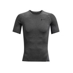 Jersey Under Armour à manches courtes. Czarne bielizna termoaktywna męska Under Armour, m, bez wzorów, z jersey, bez ramiączek, na fitness i siłownię. Za 231.99 zł.