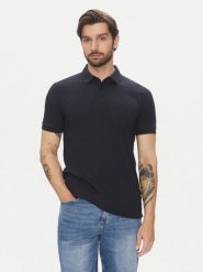 Lindbergh Polo 30-404020 Granatowy Relaxed Fit. Niebieskie koszulki polo męskie Lindbergh, m, bez wzorów, z bawełny, bez kołnierzyka, bez ramiączek. Za 129.99 zł.
