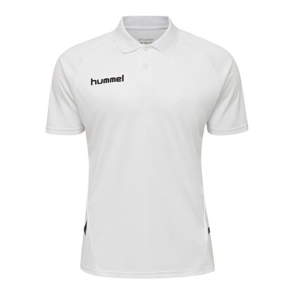 Polo Hummel hmlPROMO. Białe koszulki polo męskie HUMMEL, m, bez wzorów, sportowe, bez kołnierzyka, bez ramiączek. Za 162.50 zł.