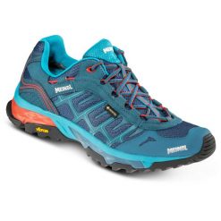 Buty turystyczne męskie Meindl Finale Gore-Tex. Czerwone buty trekkingowe męskie Meindl, bez wzorów, z gore-texu, bez zapięcia, trekkingowe, gore-tex. W wyprzedaży za 678.30 zł.