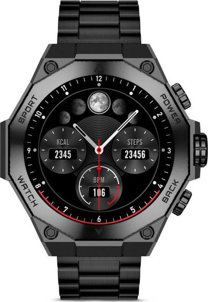 Smartwatch Ksix Titanium Czarny (S1906685). Czarne zegarki smartwatch KSIX. Za 395.54 zł.