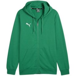 Męska Bluza Z Kapturem Team Goal Casual Full Zip. Zielone bluzy nierozpinane męskie Puma, m, bez wzorów, z kapturem. Za 276.99 zł.