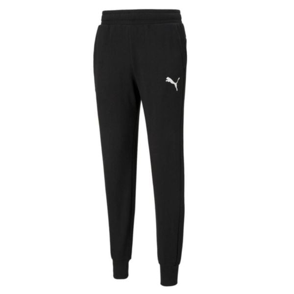 Spodnie męskie Puma ESS Logo Pants TR. Czarne długie spodnie sportowe męskie Puma, bez wzorów, na fitness i siłownię. Za 164.00 zł.