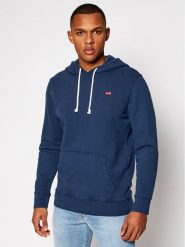 Levi's® Bluza Original 34581-0009 Granatowy Regular Fit. Niebieskie bluzy nierozpinane męskie m, bez wzorów, z bawełny, bez ramiączek, bez kaptura. Za 239.99 zł.