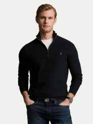 Polo Ralph Lauren Sweter 710932304505 Czarny Regular Fit. Czarne kardigany męskie Polo Ralph Lauren, m, bez wzorów, z bawełny, bez ramiączek. Za 839.99 zł.