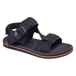 Sandały Męskie Ramir. Czarne buty zimowe męskie IGUANA, bez wzorów, sportowe, bez obcasa, bez zapięcia. Za 70.99 zł.