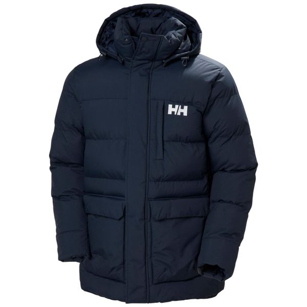 Parka Helly Hansen Vardo. Niebieskie parki męskie Helly Hansen, na zimę, m, bez wzorów, bez kaptura. W wyprzedaży za 1,207.50 zł.