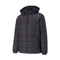 Męska Kurtka TeamLIGA Padded Waterproof Jacket. Czarne kurtki męskie Puma, m, bez wzorów, sportowe, bez ramiączek, bez kaptura. Za 501.99 zł.