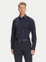 BOSS Koszula H-Joe 50545075 Granatowy Regular Fit. Niebieskie koszule męskie Boss, m, bez wzorów, z bawełny, bez kołnierzyka, bez ramiączek. Za 409.99 zł.