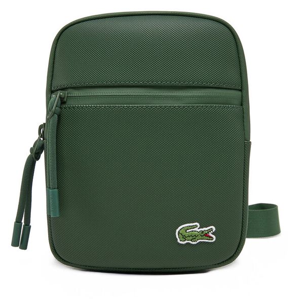 Saszetka Lacoste. Zielone saszetki męskie Lacoste, bez wzorów, małe. Za 279.99 zł.