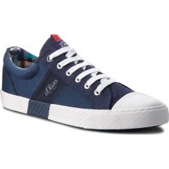 Trampki S.OLIVER - 5-13641-20 Navy 805. Niebieskie trampki męskie S.Oliver, z gumy. W wyprzedaży za 149.00 zł.