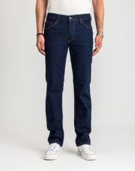 Męskie Spodnie Jeansowe Mustang Style Tramper Straight Denim Blue 1017121 5000 901. Niebieskie jeansy męskie Mustang, bez wzorów, z denimu. Za 199.99 zł.