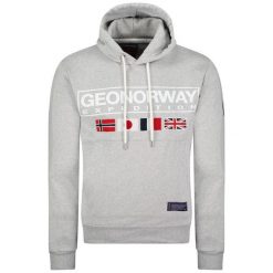 Bluza Geographical Norway GREAT BLENDED GREY DB MEN 317 mieszana szarość męska. Szare bluzy nierozpinane męskie Geographical Norway, m, bez wzorów, sportowe, bez ramiączek, bez kaptura. Za 139.00 zł.