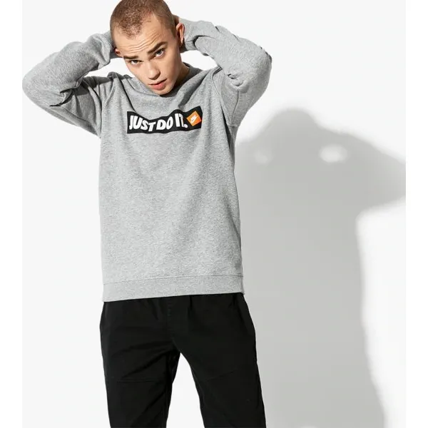 Nike Bluza M Nsw Crew Flc Hbr , szary, rozmiar XXL. Szare bluzy nierozpinane męskie Nike, m, bez wzorów, z bawełny, klasyczne, bez ramiączek, bez kaptura. W wyprzedaży za 159.00 zł.