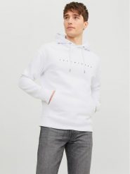 Jack & Jones Bluza 12233972 Biały Relaxed Fit. Białe bluzy nierozpinane męskie Jack & Jones, l, bez wzorów, z bawełny, bez ramiączek, bez kaptura. Za 159.99 zł.
