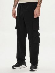 Jack & Jones Spodnie materiałowe Karl 12253626 Czarny Loose Fit. Czarne spodnie na co dzień męskie Jack & Jones, bez wzorów, z materiału. Za 239.99 zł.