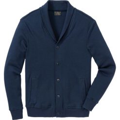 Bluza bejsbolówka dresowa ze strukturalnego materiału Regular Fit bonprix ciemnoniebieski. Bluzy nierozpinane męskie marki bonprix. Za 59.99 zł.