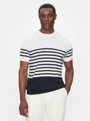 Hechter Paris Sweter 65016 151801 Granatowy Regular Fit. Niebieskie kardigany męskie Hechter Paris, l, bez wzorów, z bawełny, bez ramiączek. Za 229.99 zł.