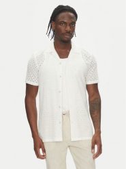 Lindbergh Koszula 30-203569 Biały Relaxed Fit. Białe koszule męskie Lindbergh, m, bez wzorów, z bawełny, bez kołnierzyka, bez ramiączek. Za 159.99 zł.