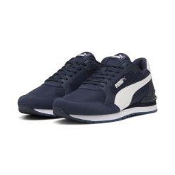 Sneakersy nylonowe unisex ST Runner v4 PUMA Club Navy White Blue. Białe buty sportowe na co dzień męskie Puma, m, bez wzorów, z materiału, casualowe, bez ramiączek, bez kaptura. Za 279.99 zł.