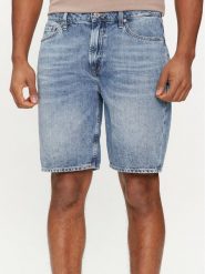 Guess Szorty jeansowe Rodeo M4GD27 D5AY2 Niebieski Slim Fit. Niebieskie szorty męskie Guess, z aplikacjami, z bawełny. Za 479.99 zł.