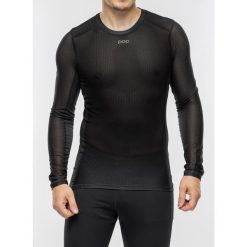 Bluza kolarska męska POC Essential Layer L/S Jersey. Czarne bluzy nierozpinane męskie POC, l, bez wzorów, z jersey, sportowe, bez ramiączek, bez kaptura. Za 333.30 zł.