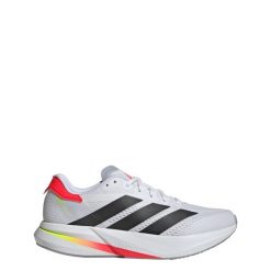 Buty Duramo Speed 2 Running. Białe buty do biegania męskie ADIDAS, bez wzorów, z materiału, bez zapięcia, do biegania. Za 419.00 zł.