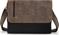 Solome BRĄZOWA TORBA LISTONOSZKA NA RAMIĘ SOLOME NEWBRIDGE. Brązowe torby męskie na ramię Solome, bez wzorów, na ramię. Za 219.00 zł.