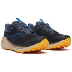 Buty trailowe męskie Saucony Xodus Ultra 3. Niebieskie buty do biegania męskie Saucony, bez wzorów, bez zapięcia, do biegania. Za 629.99 zł.