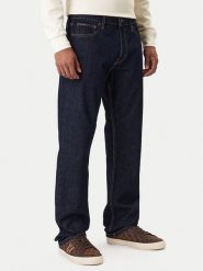 Guess Jeans Jeansy M4BA80 D5HS1 Granatowy Regular Fit. Niebieskie jeansy męskie Guess Jeans, z aplikacjami, z bawełny. Za 519.99 zł.