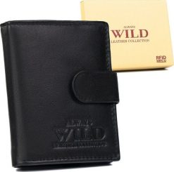 Always Wild Elegancki, skórzany portfel męski na zatrzask - Always Wild NoSize. Portfele męskie Always Wild, bez wzorów. Za 76.54 zł.