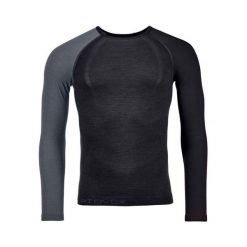 Bluza termoaktywna męska Ortovox 120 Comp Light Long Sleeve. Czarne bielizna termoaktywna męska ORTOVOX, m, bez wzorów, bez ramiączek, narciarskie. Za 419.99 zł.