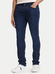 Guess Jeansy M6GAS2 D1086 Granatowy Slim Tapered Fit. Niebieskie jeansy męskie Guess, z aplikacjami, z jeansu. Za 569.99 zł.