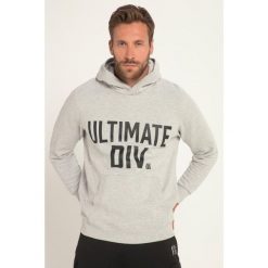Męska Bluza z kapturem kaptur nadruk Ultimate kieszeń kangurka. Szare bluzy nierozpinane męskie JAY-PI, m, bez wzorów, z bawełny, casualowe, bez ramiączek, z kapturem. Za 343.99 zł.