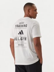 Adidas T-Shirt Category Training Graphic JM8976 Écru Regular Fit. T-shirty sportowe męskie ADIDAS, m, bez wzorów, z syntetyku, sportowe, bez ramiączek. Za 149.99 zł.