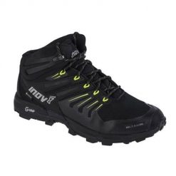 Buty trekkingowe męskie Inov-8 Roclite 345 Gtx V2. Czarne buty do biegania męskie Inov-8, bez wzorów, z gumy, bez zapięcia, do biegania. Za 549.99 zł.