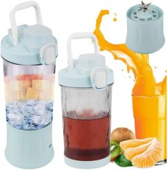Blender do smoothie przenośny usb bezprzewodowy rozdrabniacz lodu niebieski. Blendery Verk. Za 70.77 zł.