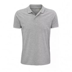 Męska Koszulka Polo Planet Melange. Szare koszulki polo męskie SOL'S, l, bez wzorów, sportowe, bez kołnierzyka, bez ramiączek. Za 64.99 zł.