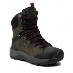 Buty trekkingowe męskie Keen Revel IV High Polar. Czarne buty trekkingowe męskie Keen, bez wzorów, z materiału, za kostkę, bez zapięcia, trekkingowe. Za 873.00 zł.