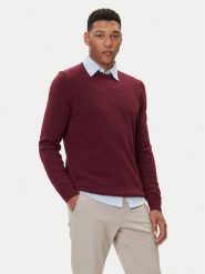 Barbour Sweter Essential Tisbury MKN0844RE56 Bordowy Regular Fit. Czerwone kardigany męskie Barbour, l, bez wzorów, z wełny, bez ramiączek. Za 439.99 zł.