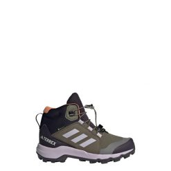 Buty Organizer Mid GORE-TEX Hiking. Brązowe buty zimowe męskie ADIDAS, na zimę, bez wzorów, z gore-texu, sportowe, bez obcasa, bez zapięcia. Za 466.70 zł.
