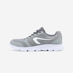 Buty do biegania męskie Kalenji Ekiden One. Szare buty do biegania męskie Decathlon, bez wzorów, bez zapięcia, do biegania. Za 59.99 zł.