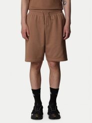 The North Face Szorty sportowe Essential NF0A8C2G Brązowy Loose Fit. Brązowe szorty sportowe męskie The North Face, bez wzorów, z bawełny, sportowe. Za 129.99 zł.